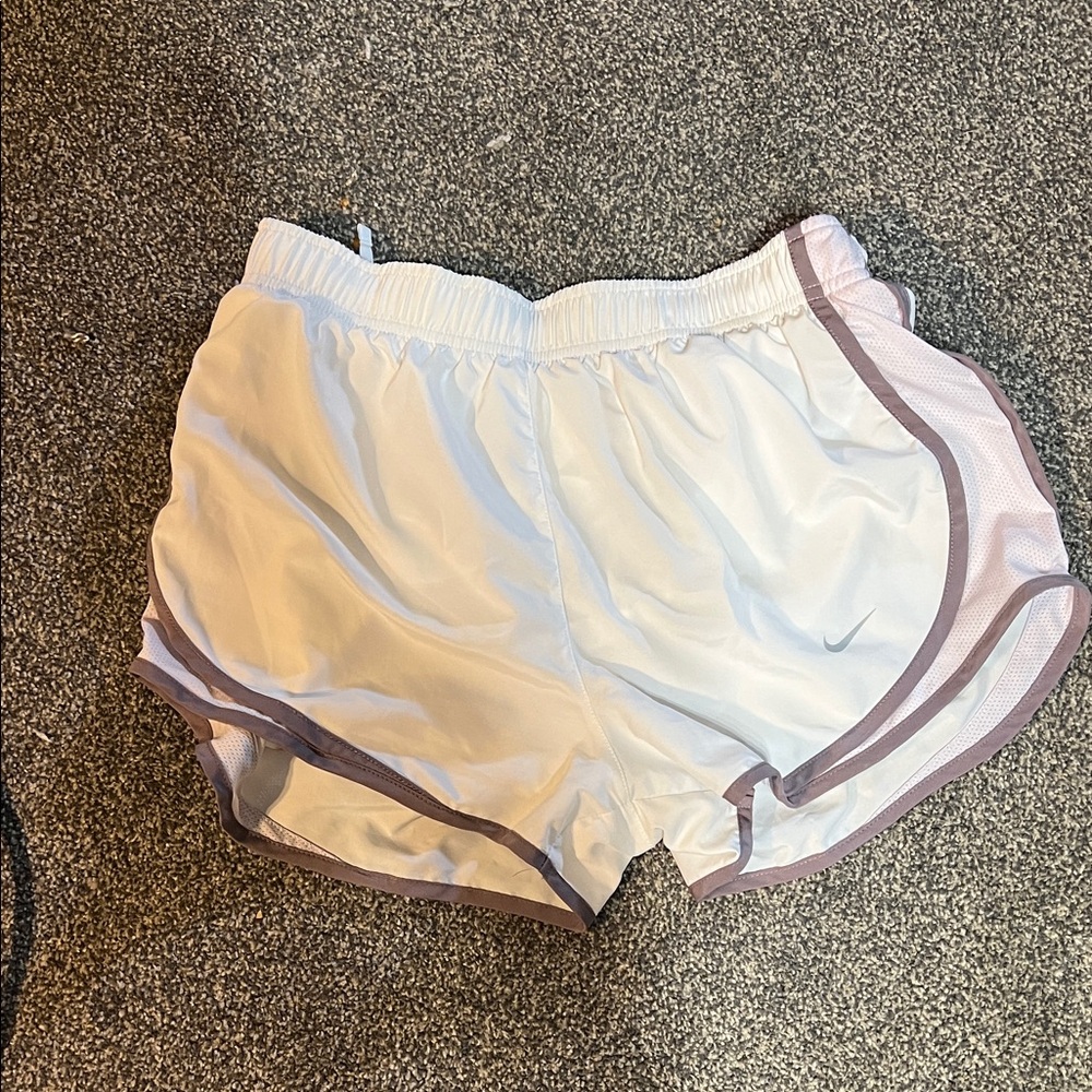 Women's White Athletic Shorts